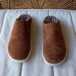Born Brown Suede Slip-On Mule Shoes_9